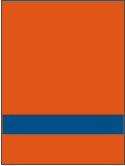Пластик для гравировки Rowmark LaserMax LM922-615 Оранжевый/Синий