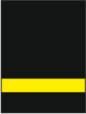 Пластик для гравировки Rowmark SATINS 122-407 Чёрный/Жёлтый