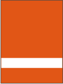 Пластик для гравировки LongStar SCX-004 Оранжевый/Белый