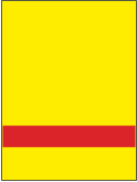 Пластик для гравировки Rowmark SATINS 122-706 Жёлтый/Красный