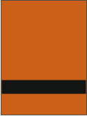Пластик для гравировки Rowmark SATINS 122-614 Оранжевый/Чёрный