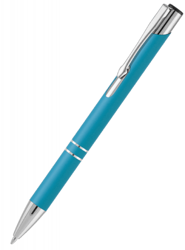 Металлическая ручка Вояж Soft Touch голубая