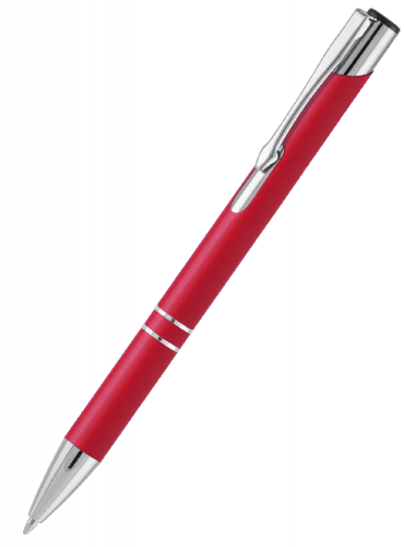 Металлическая ручка Вояж Soft Touch красная