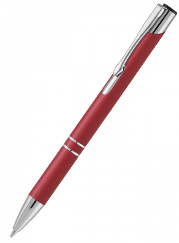 Металлическая ручка Вояж Soft Touch Mirror темно-красная