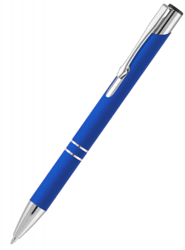 Металлическая ручка Вояж Soft Touch синяя