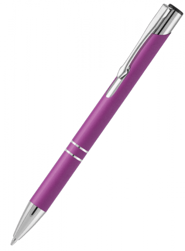 Металлическая ручка Вояж Soft Touch фиолетовая